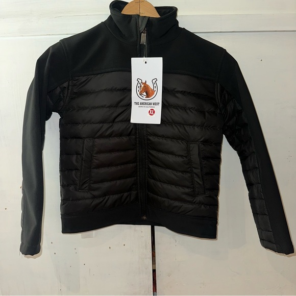 NWT The American West Black Puffer Soft Shell Jacket Size: XL fits like a 8/10 - Picture 2 of 7